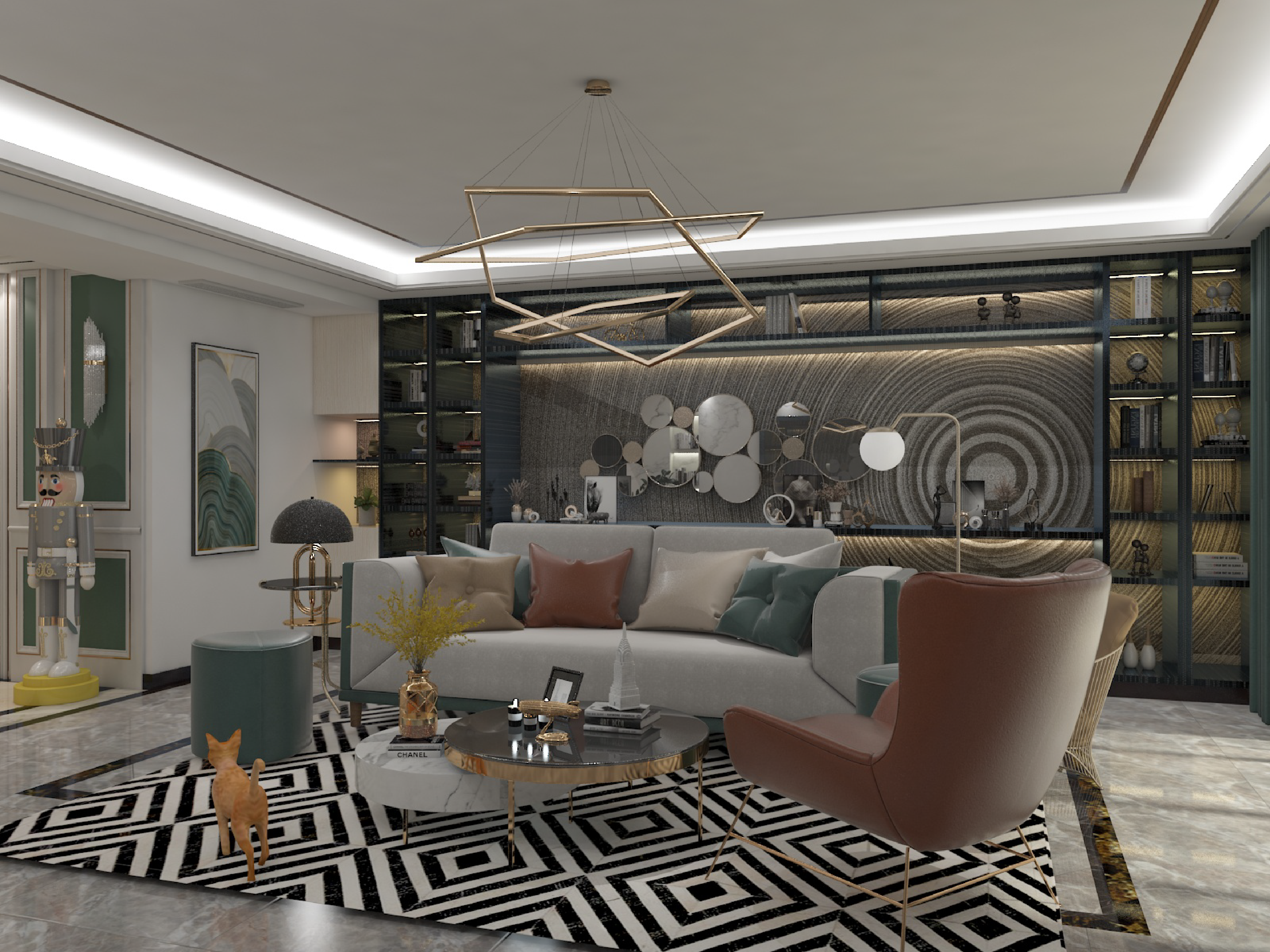 Apartment Living Room Angle 1